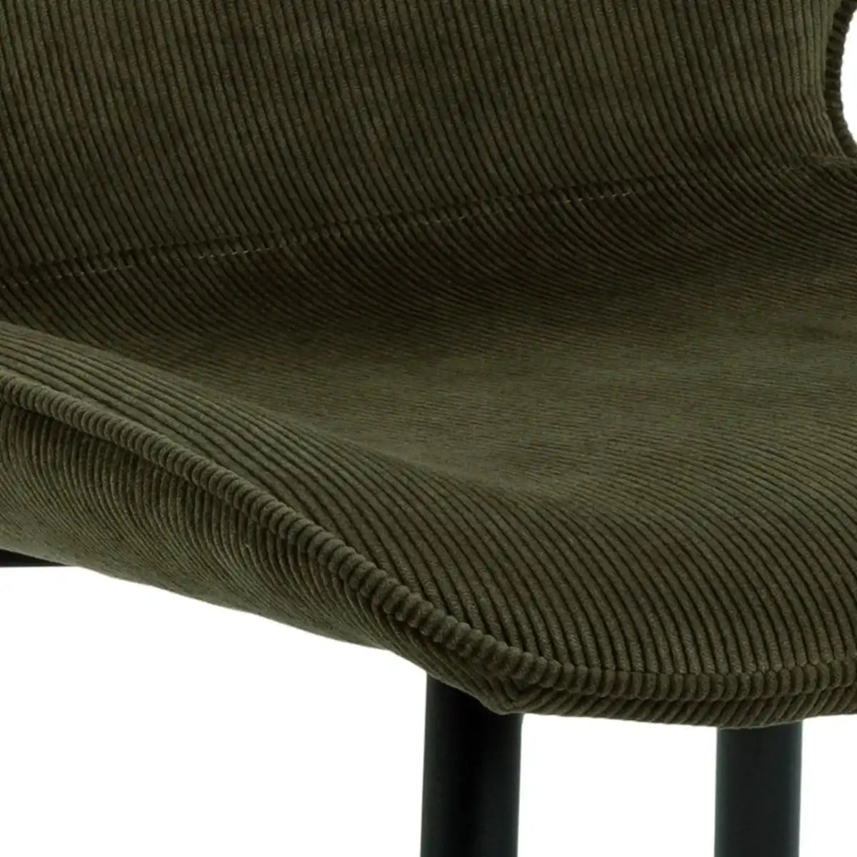 Femke Dining Chair In Olive Green Set Of 4 - Price Crash Furniture