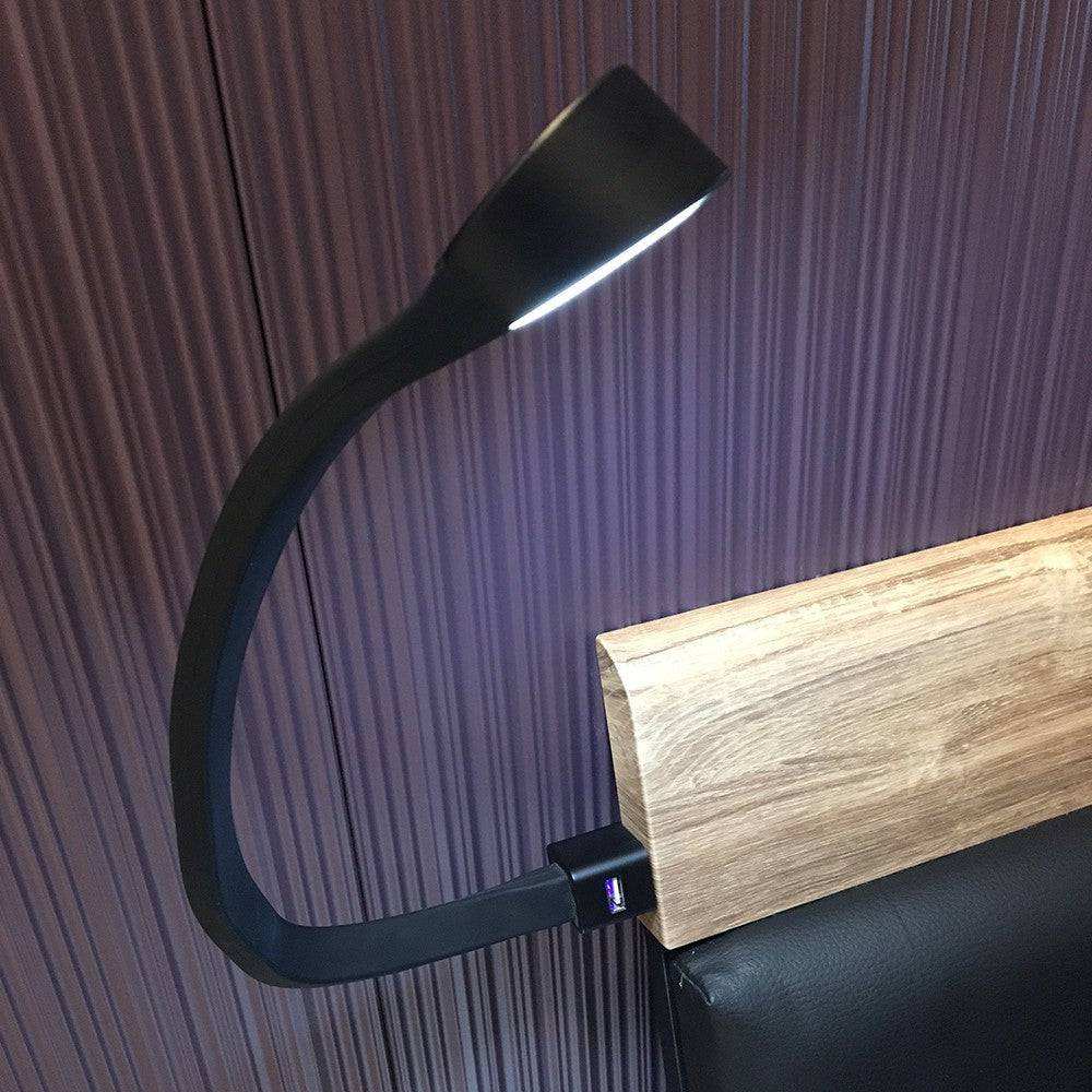 Flexi USB Reading Lamp (pair) Light Fittings for Beds Headboards and Desks - Price Crash Furniture