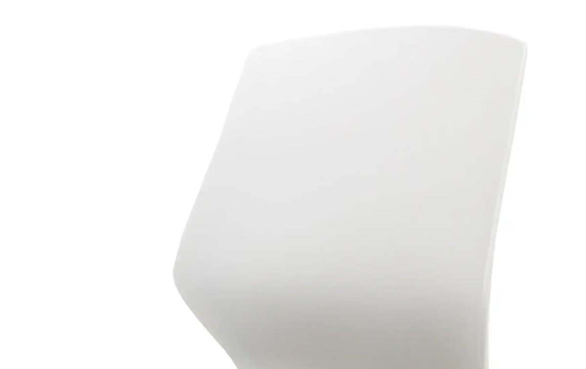 Florence Spindle White Frame Fabric Seat Visitor Chair - Price Crash Furniture
