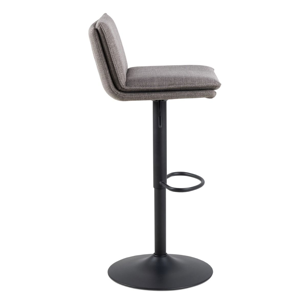 Flynn Swivel Bar Stool In Light Grey-Brown - Price Crash Furniture