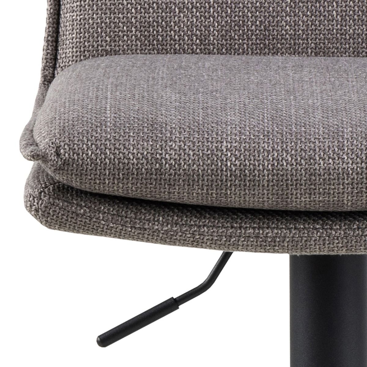 Flynn Swivel Bar Stool In Light Grey-Brown - Price Crash Furniture