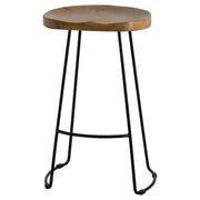 Franklin Hardwood Shaped Barstool - Price Crash Furniture