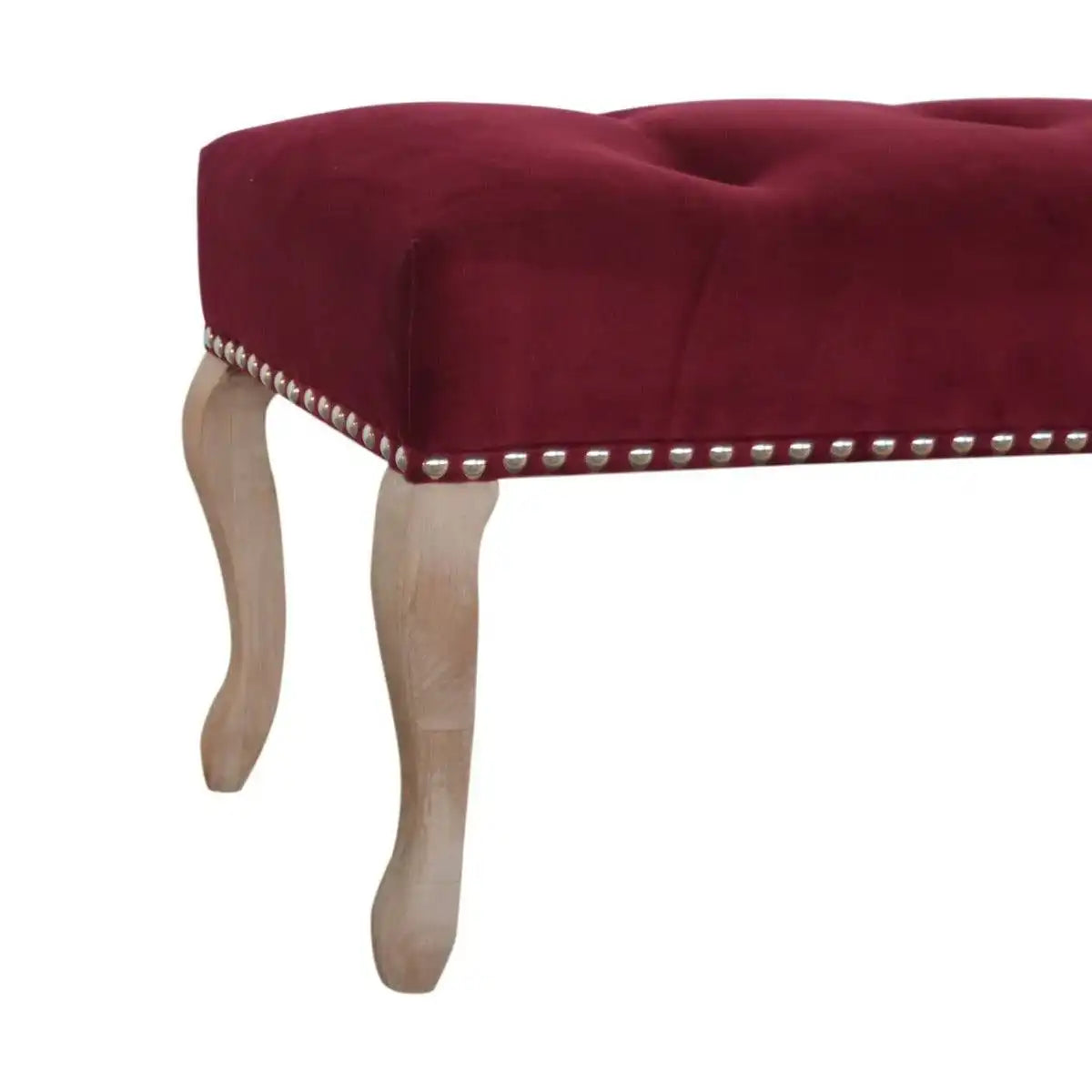 French Style Wine Red Bench - Price Crash Furniture