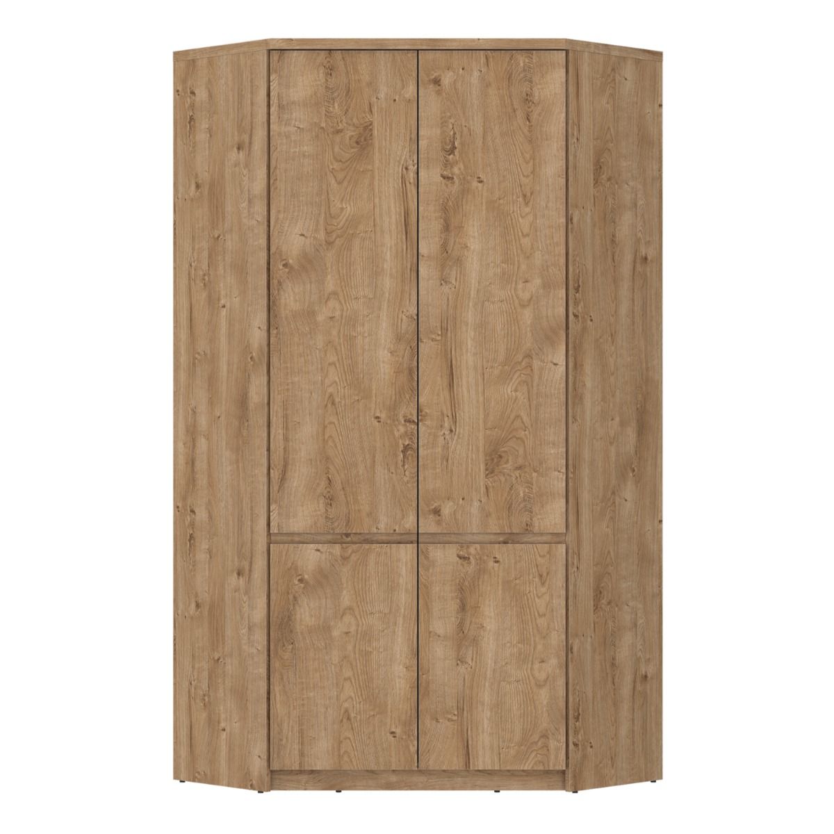 Fribo 2 Door Corner Wardrobe In Golden Ribbeck Oak - Price Crash Furniture