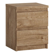 Fribo 2 Drawer Bedside Cabinet In Golden Ribbeck Oak - Price Crash Furniture