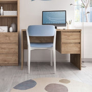 Fribo 2 Drawer Compact Study Desk In Golden Ribbeck Oak - Price Crash Furniture