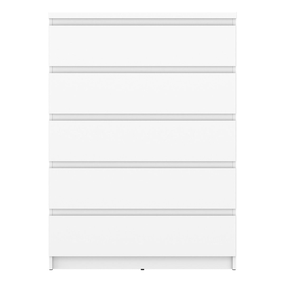 Fribo 5 Drawer Chest Of Drawers In Alpine White - Price Crash Furniture