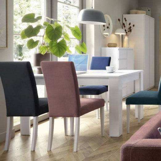 Fribo Extending Dining Table 140 - 180cm in Alpine White - Price Crash Furniture