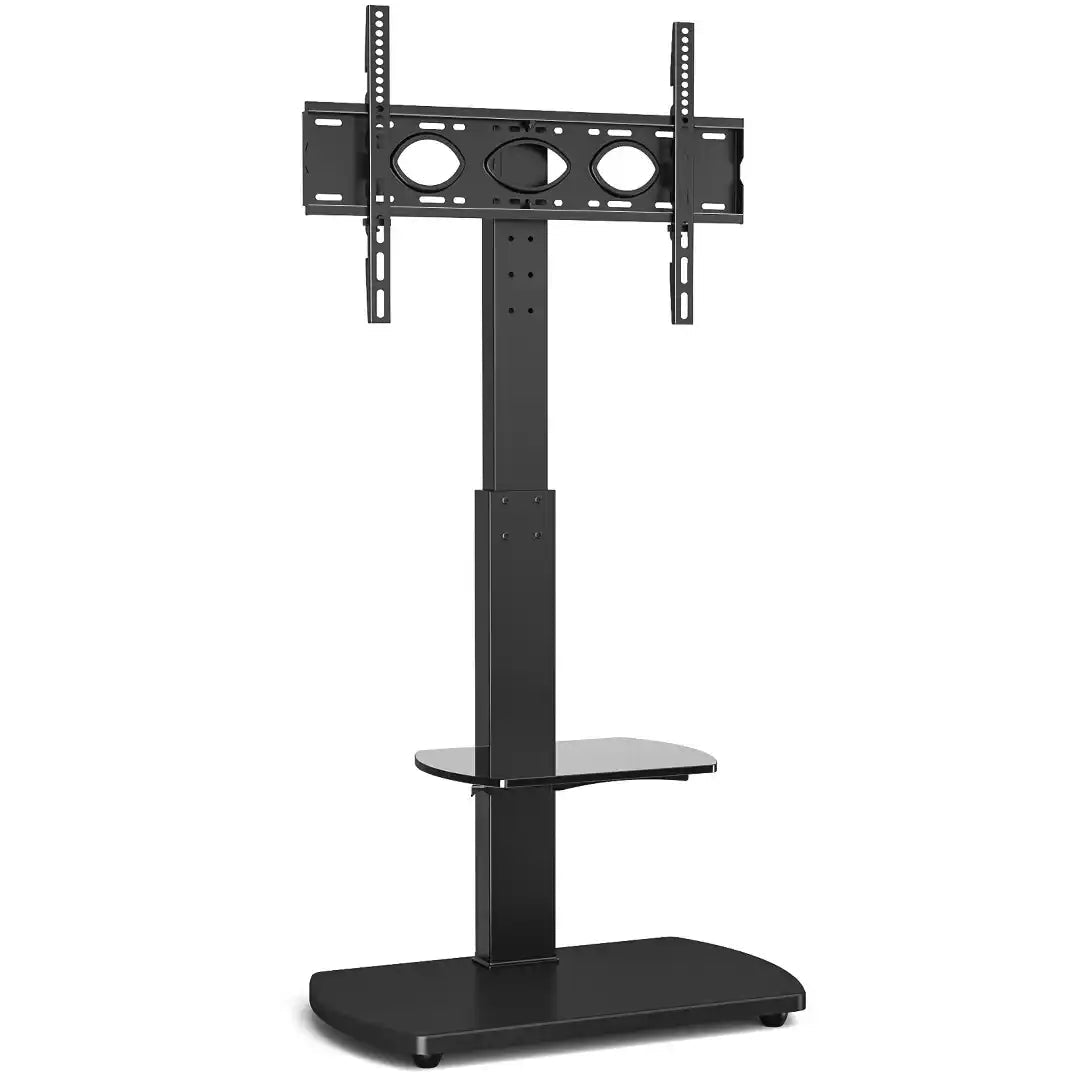 FS1 Floor Pedestal TV stand in Black - Price Crash Furniture