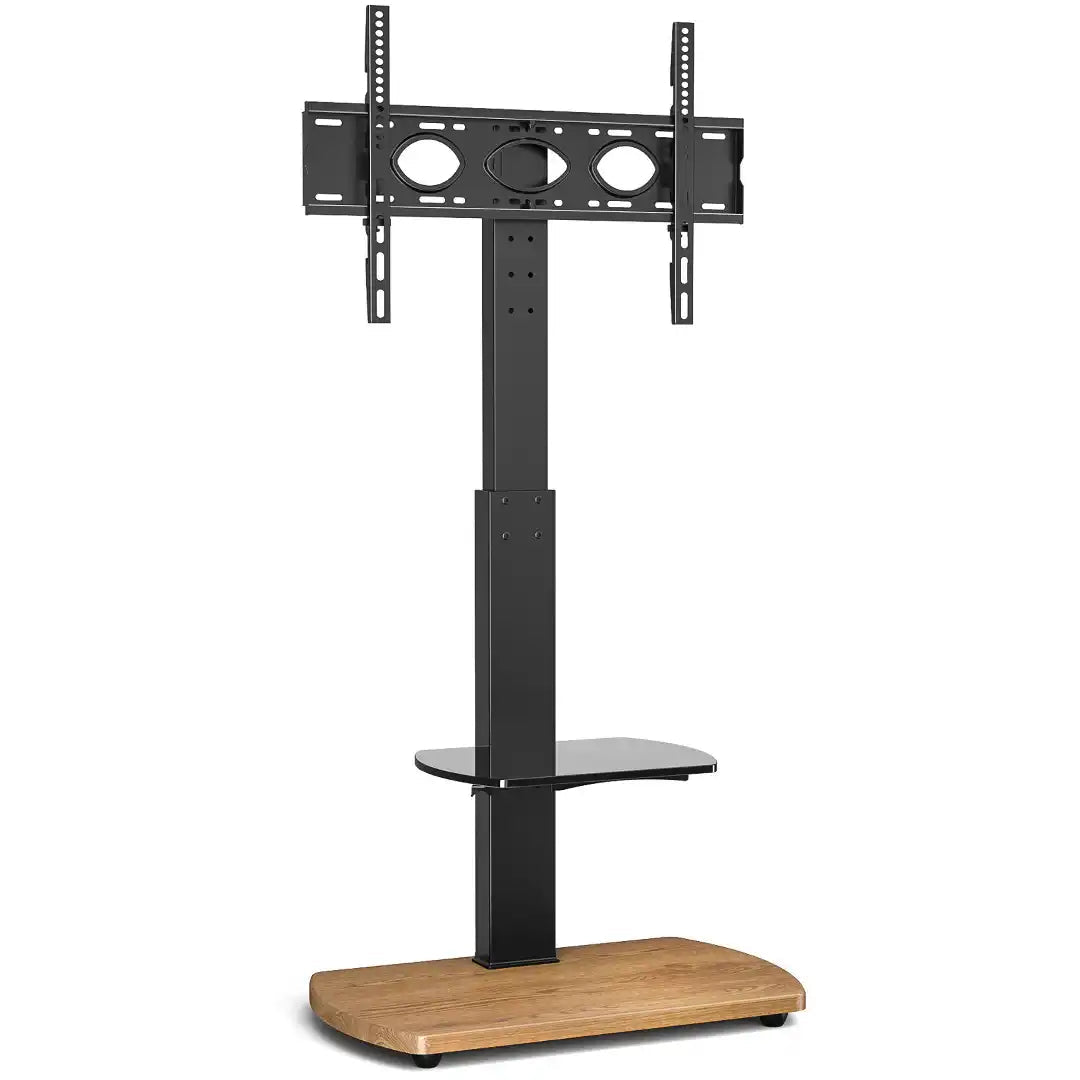 FS1 Floor Pedestal TV stand in Oak - Price Crash Furniture