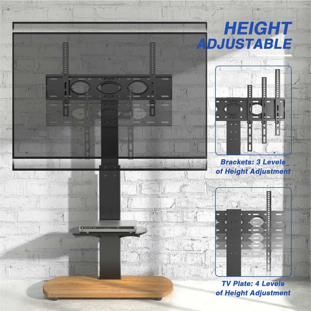 FS1 Floor Pedestal TV stand in Oak - Price Crash Furniture