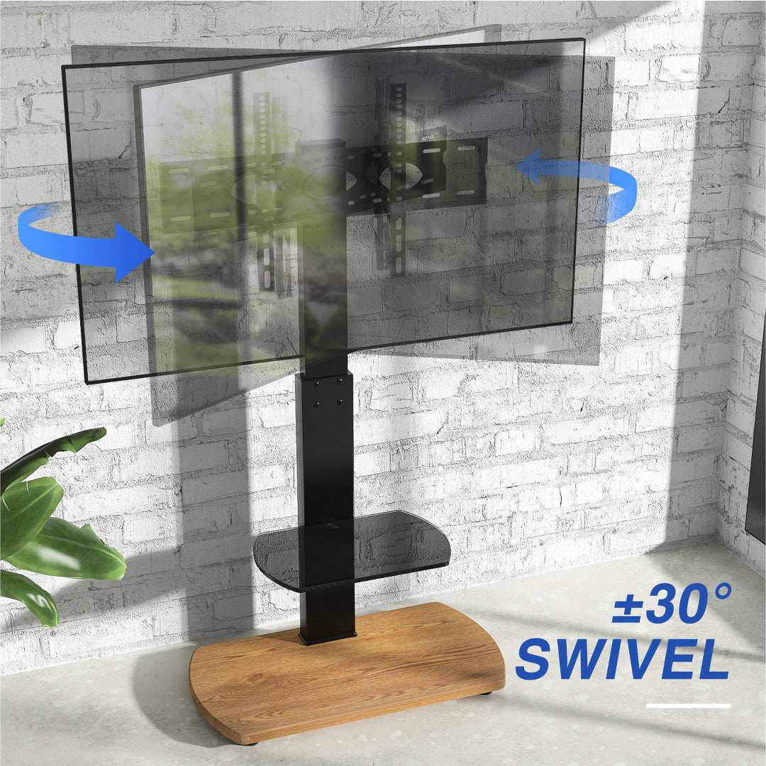 FS1 Floor Pedestal TV stand in Oak - Price Crash Furniture