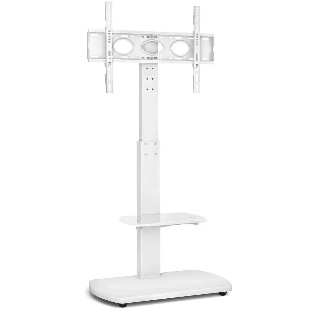FS1 Floor Pedestal TV stand in White - Price Crash Furniture