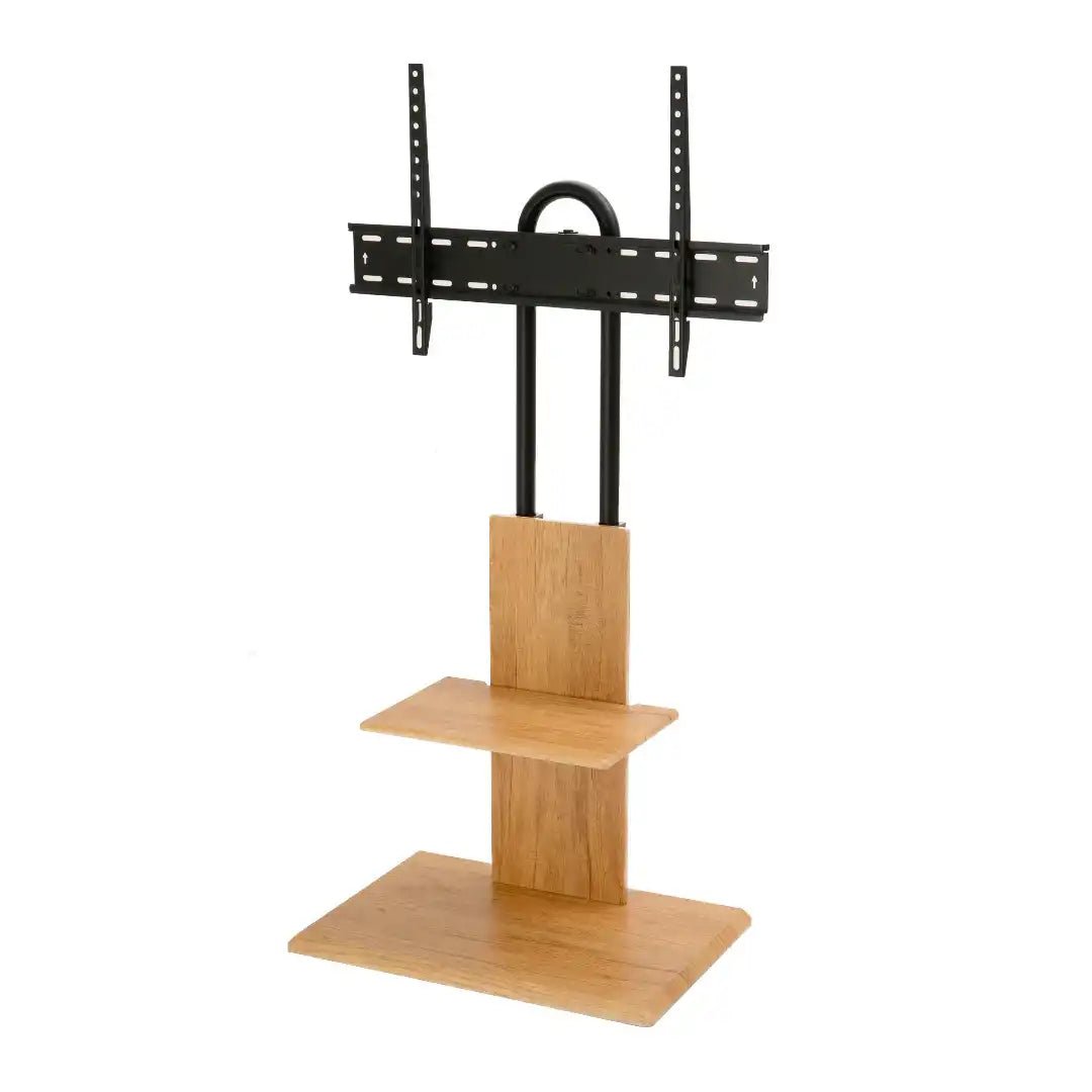 FS2 Floor Pedestal TV Stand in Oak - Price Crash Furniture