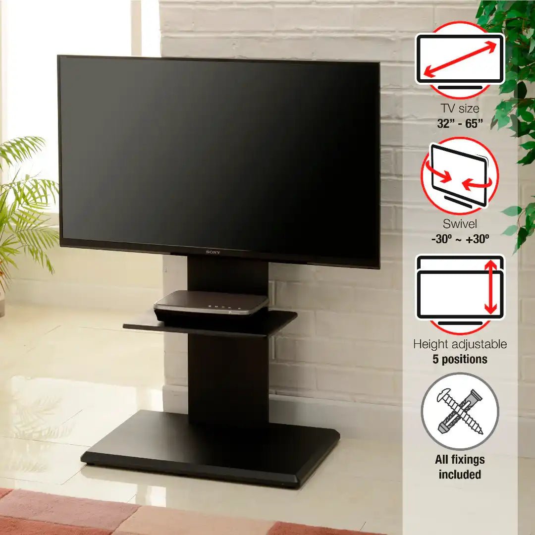 FS2 Floor Pedestal TV Stand in Oak - Price Crash Furniture