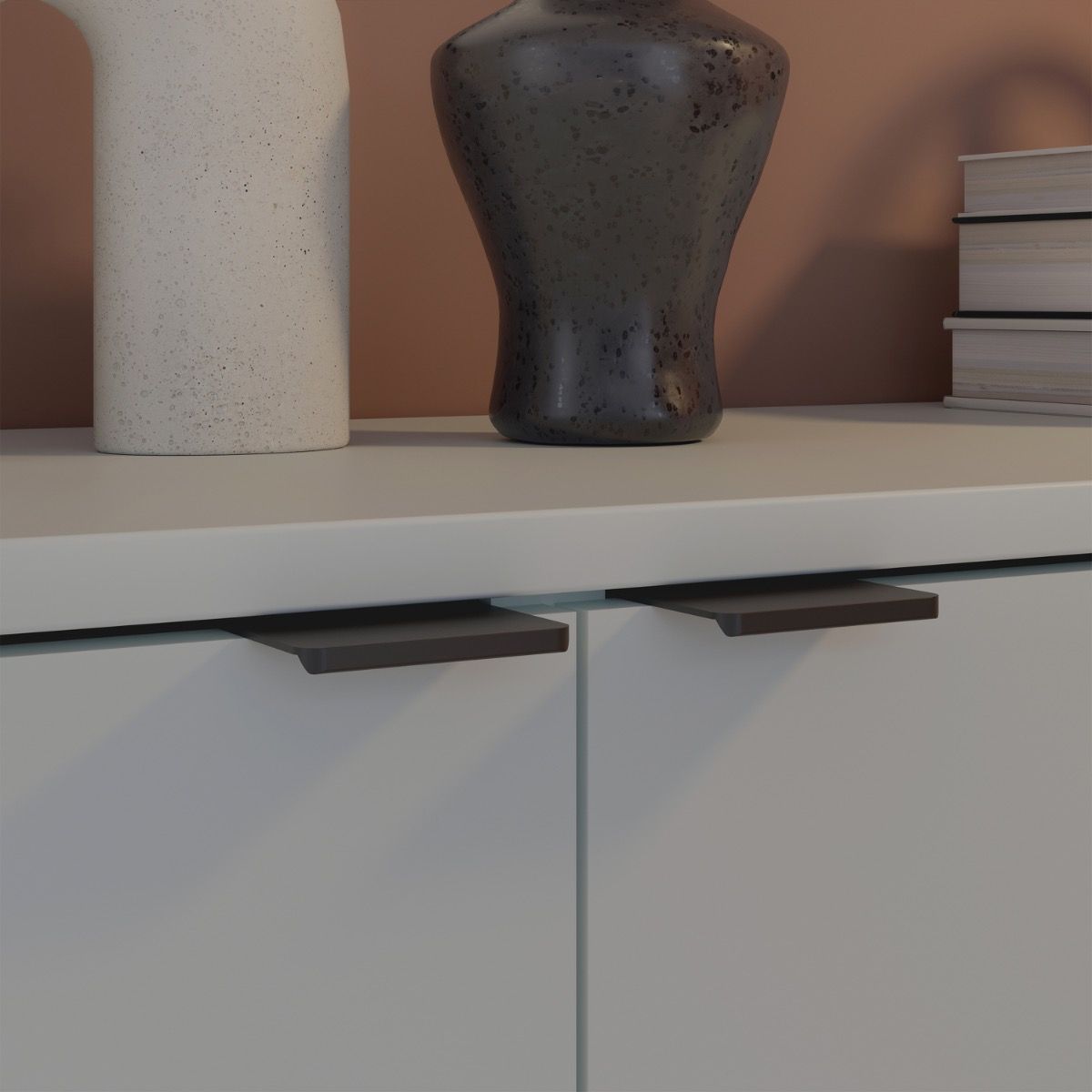 Ganymede 2 Door Cupboard In Light Grey - Price Crash Furniture