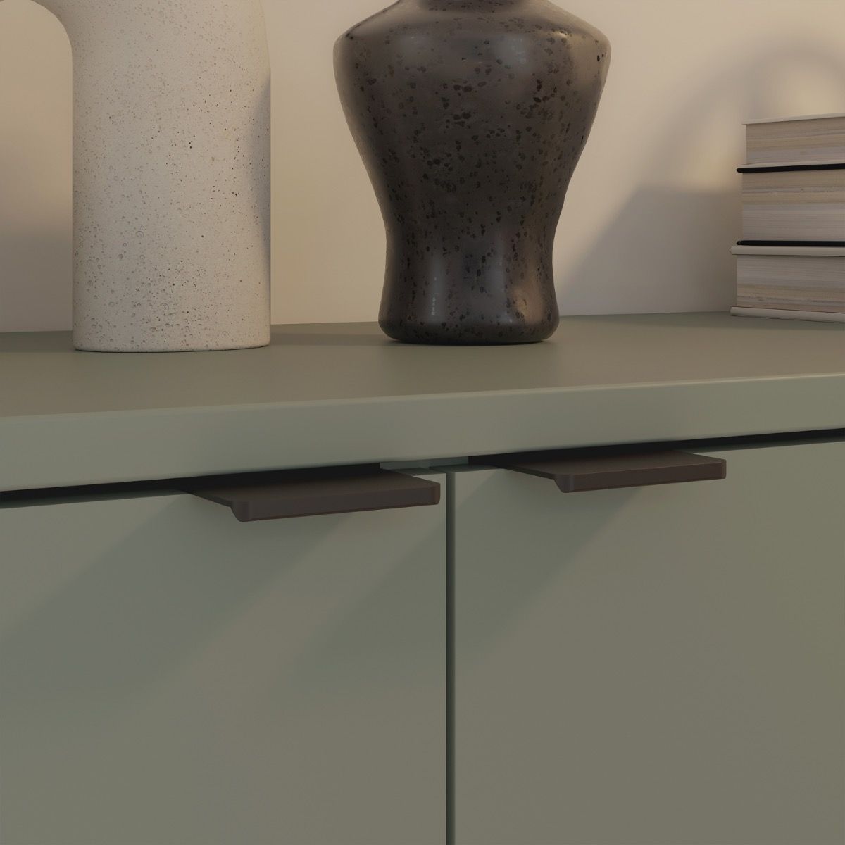 Ganymede 2 Door Cupboard In Sage Green - Price Crash Furniture