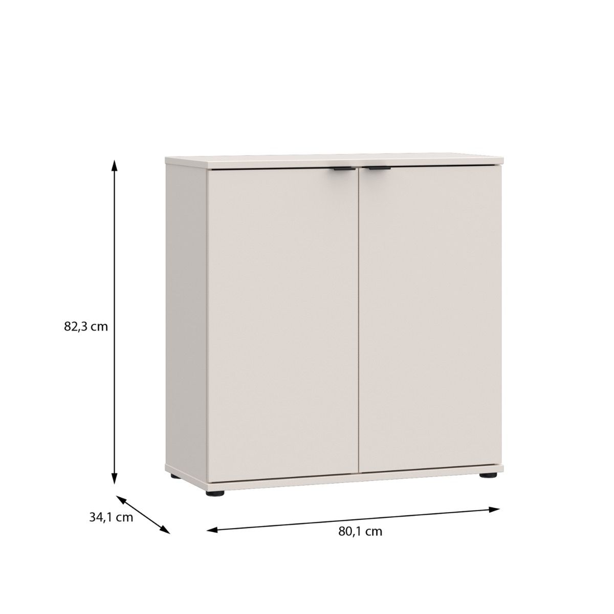 Ganymede 2 Door Cupboard In Sand - Price Crash Furniture