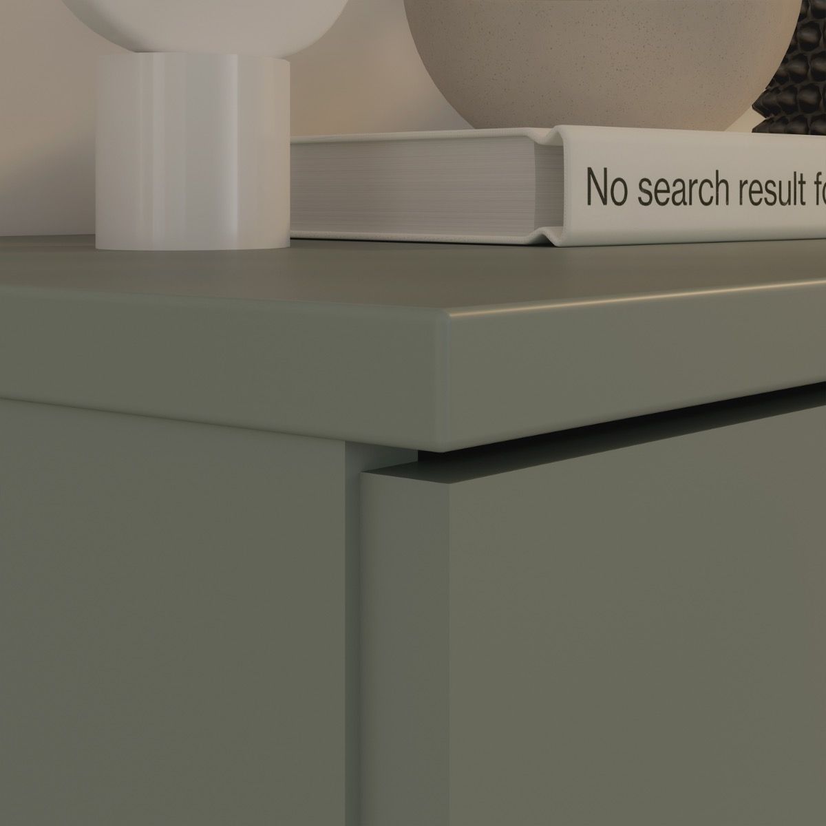 Ganymede 2 Door Cupboard With Drawer In Sage Green - Price Crash Furniture
