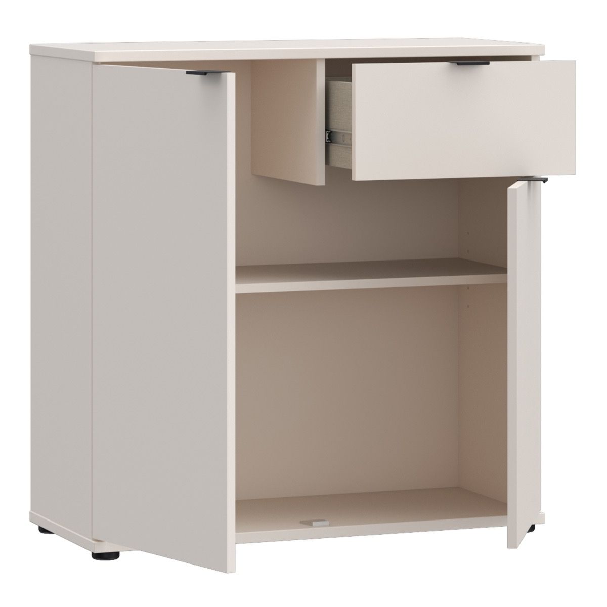 Ganymede 2 Door Cupboard With Drawer In Sand - Price Crash Furniture