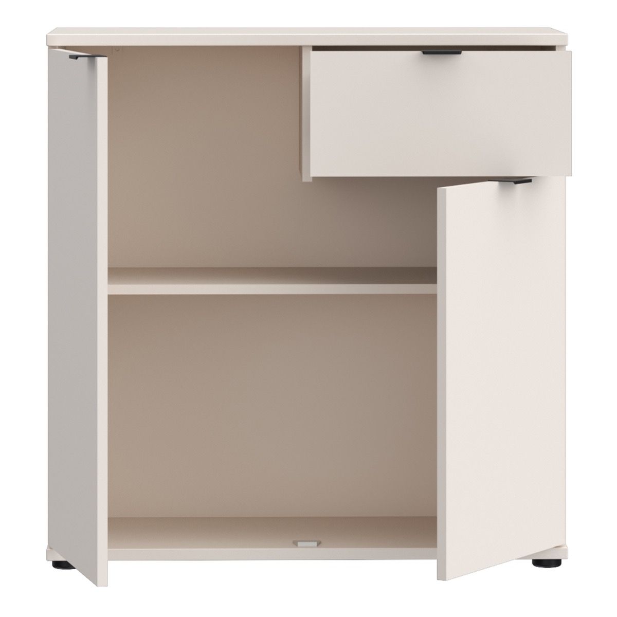 Ganymede 2 Door Cupboard With Drawer In Sand - Price Crash Furniture
