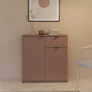 Ganymede 2 Door Cupboard With Drawer In Terracotta - Price Crash Furniture