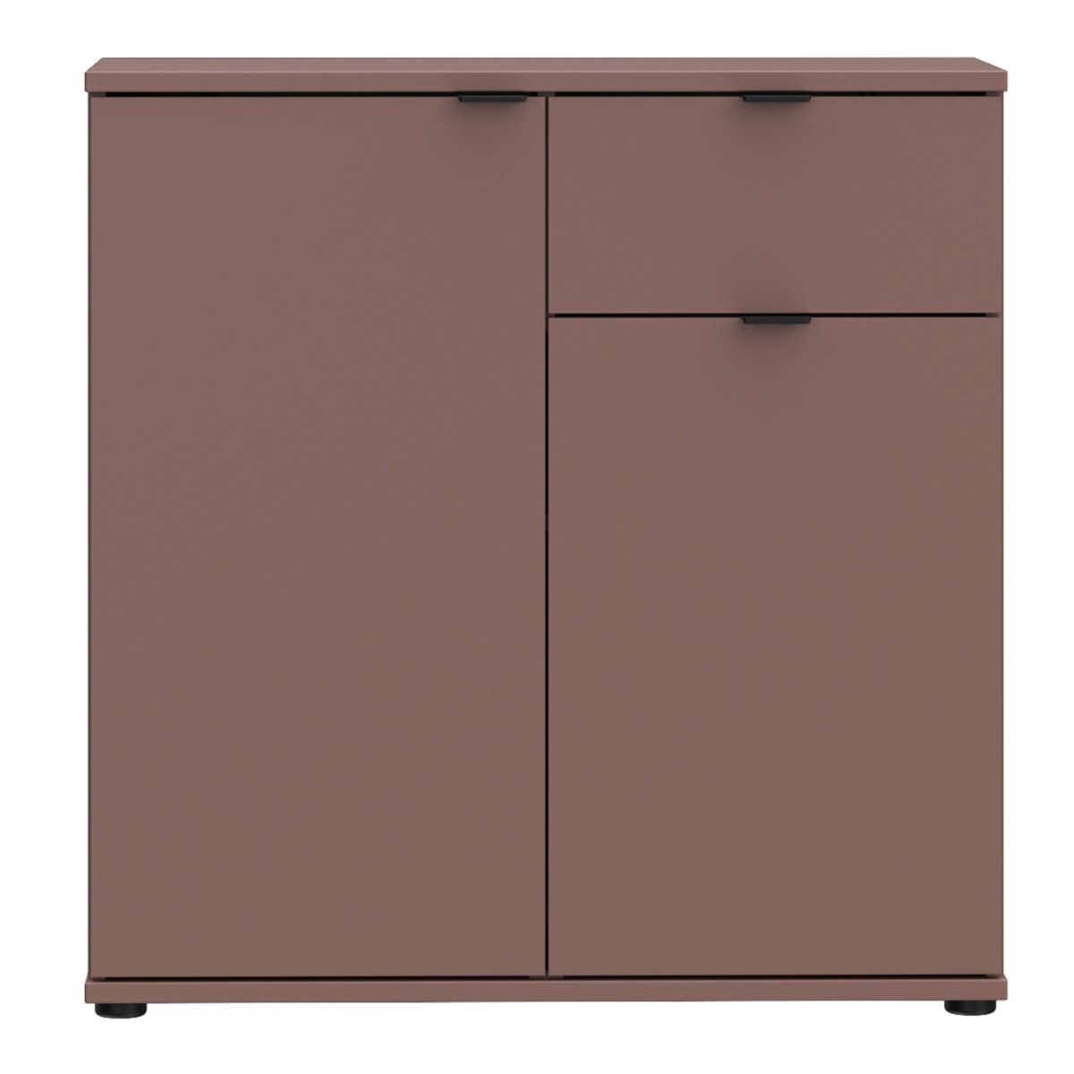 Ganymede 2 Door Cupboard With Drawer In Terracotta - Price Crash Furniture
