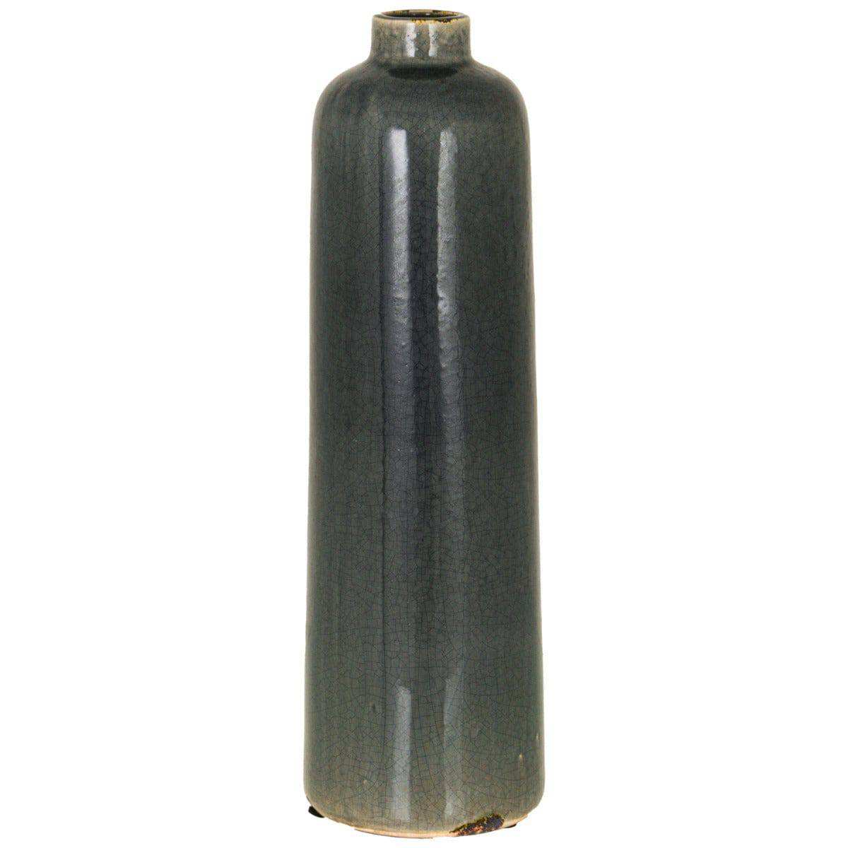 Garda Grey Glazed Raine Vase - Price Crash Furniture