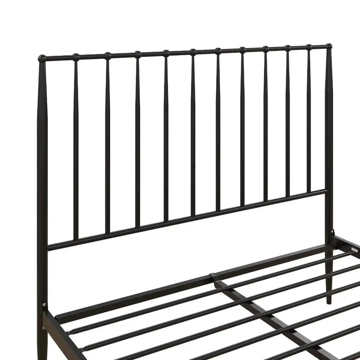 Giulia Modern Metal Double Bed in Black by Dorel - Price Crash Furniture