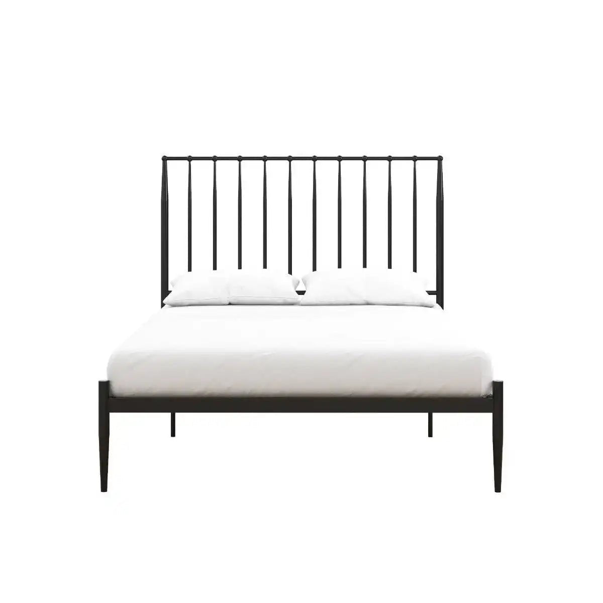 Giulia Modern Metal King size Bed in Black by Dorel - Price Crash Furniture