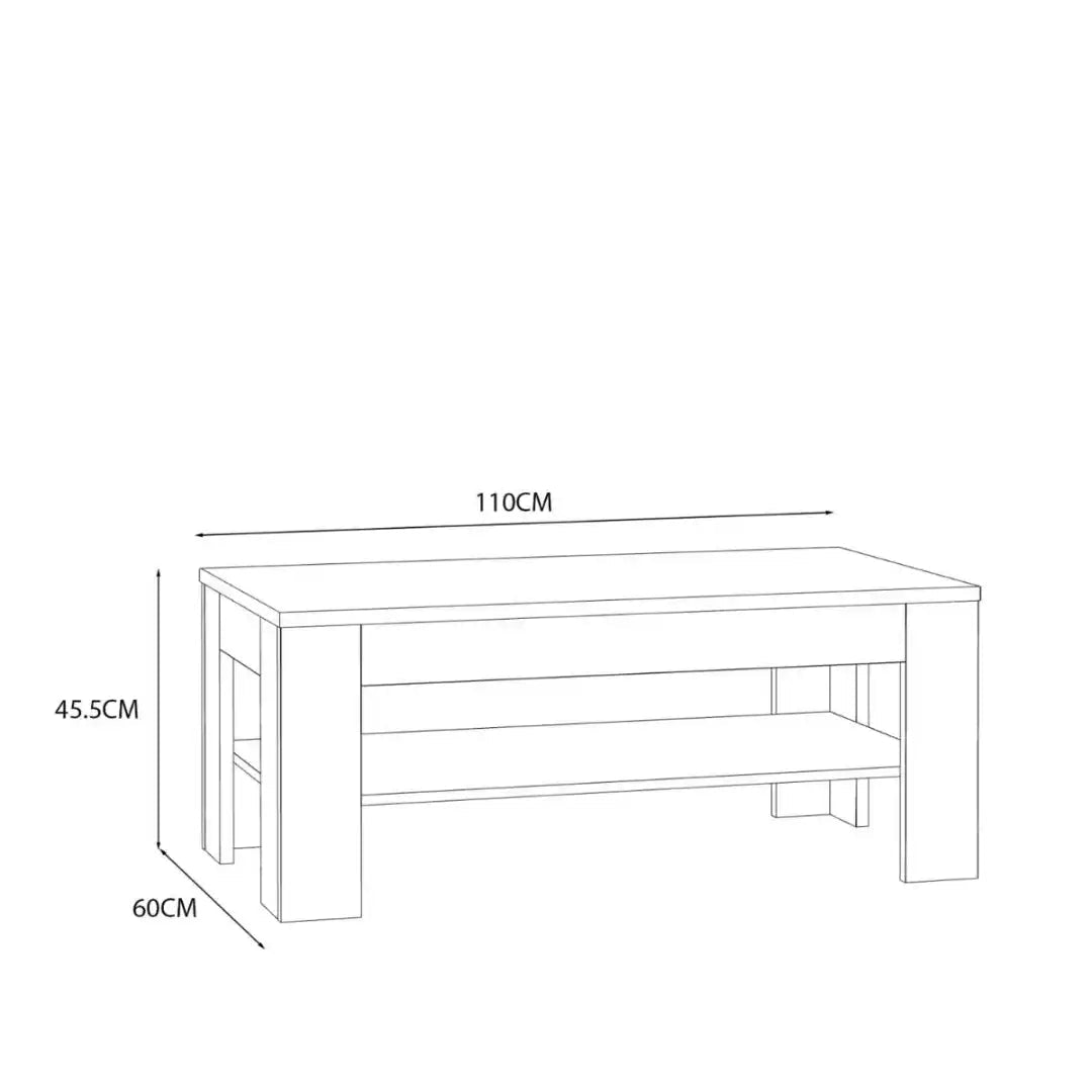 Grafton Coffee Table In Oak - Price Crash Furniture