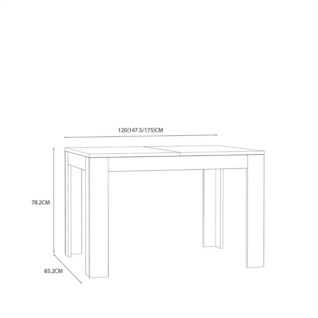 Grafton Extending Dining Table in Oak - Price Crash Furniture