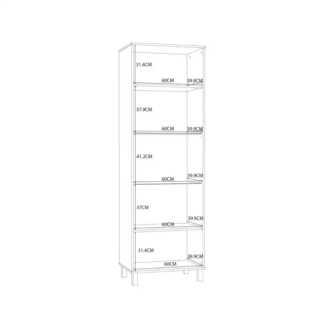 Grafton Glass Door Display Cabinet in Cream and Oak - Price Crash Furniture