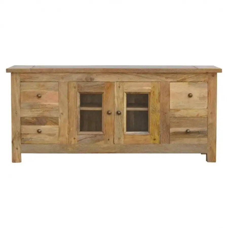 Granary Royale Glazed 4 Drawer 2 Door Media Unit - Price Crash Furniture