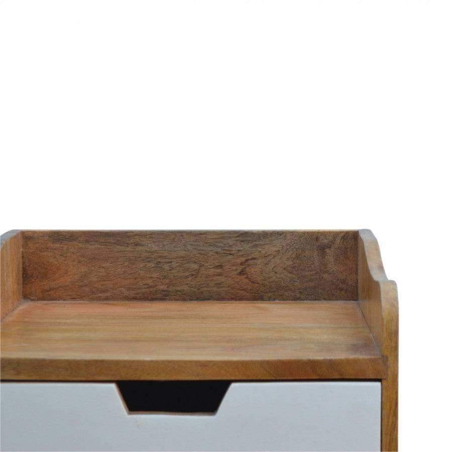 Green Gradient 3 Drawer Hand - Painted Bedside - Price Crash Furniture