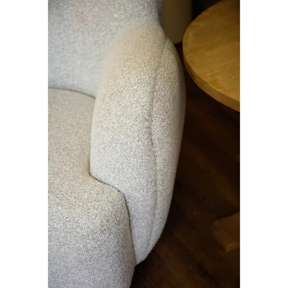 Greige Hui Large Arm Chair - Price Crash Furniture