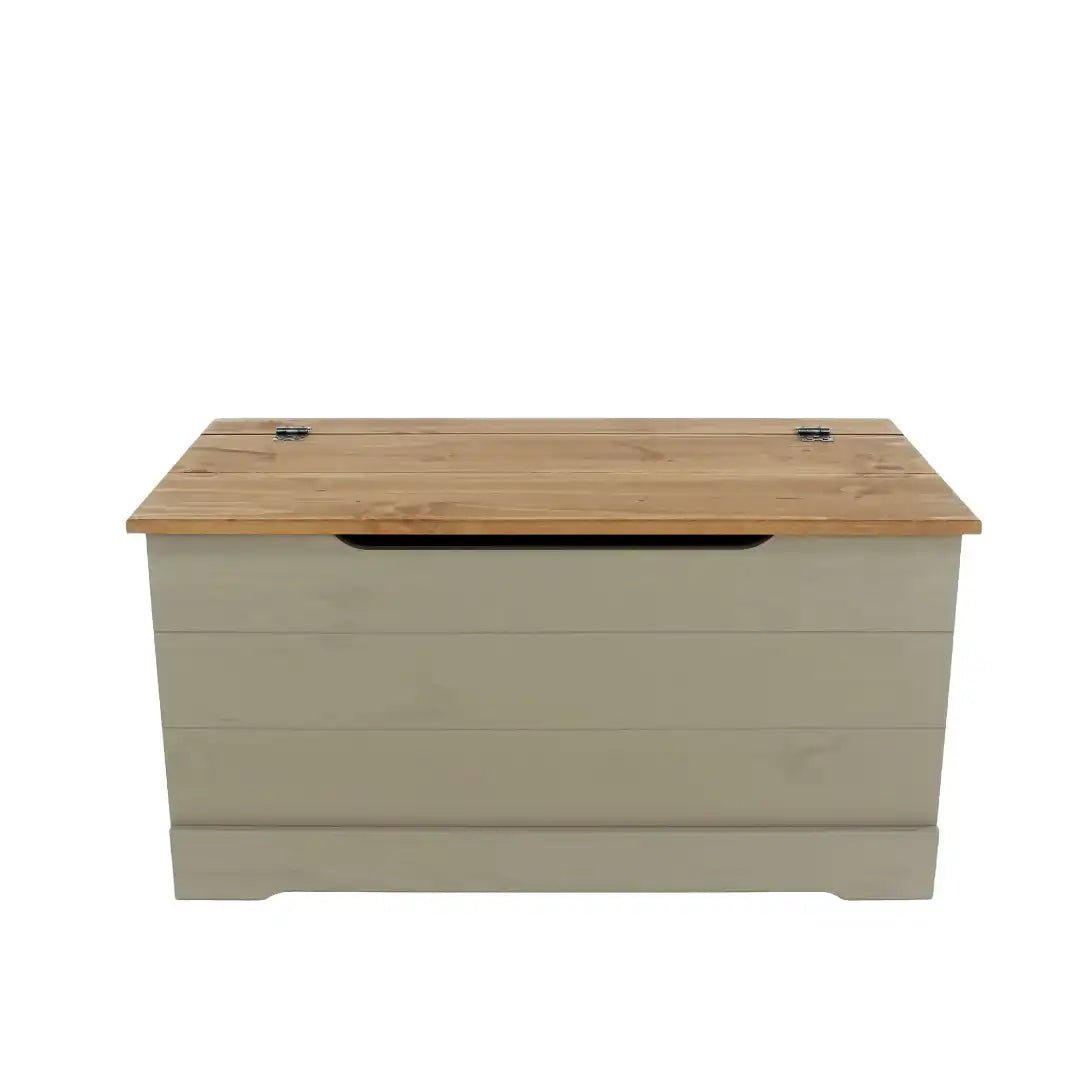 Grey Compact Corona Storage Trunk - Price Crash Furniture