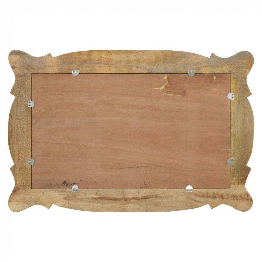 Hand Carved Oblong Mirror Frame - Price Crash Furniture
