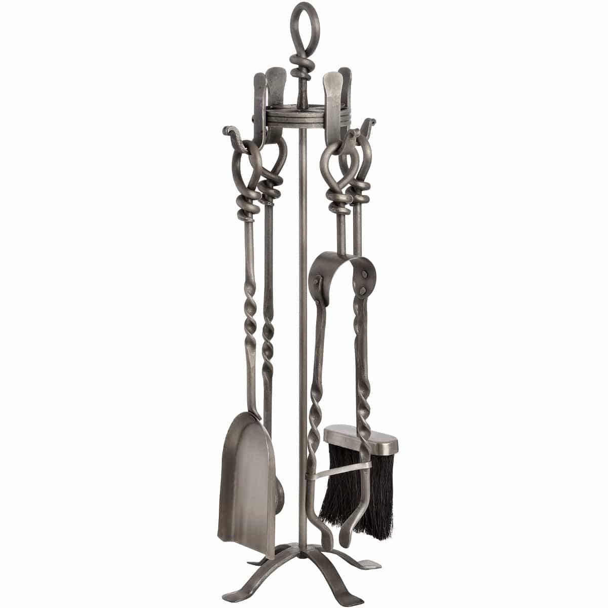 Hand Turned Loop Top Companion Set - Price Crash Furniture