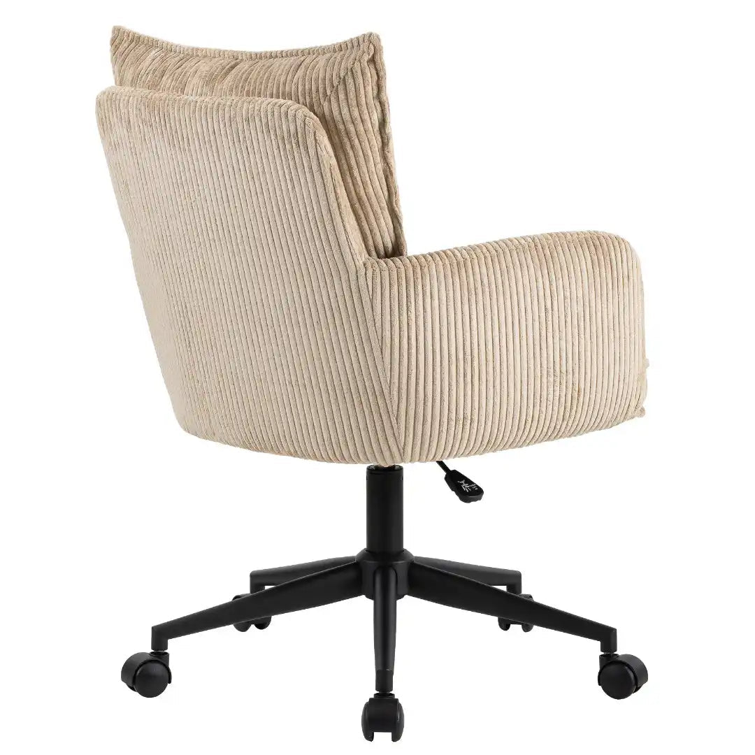 Harbour Office Chair Cream Corduroy - Price Crash Furniture