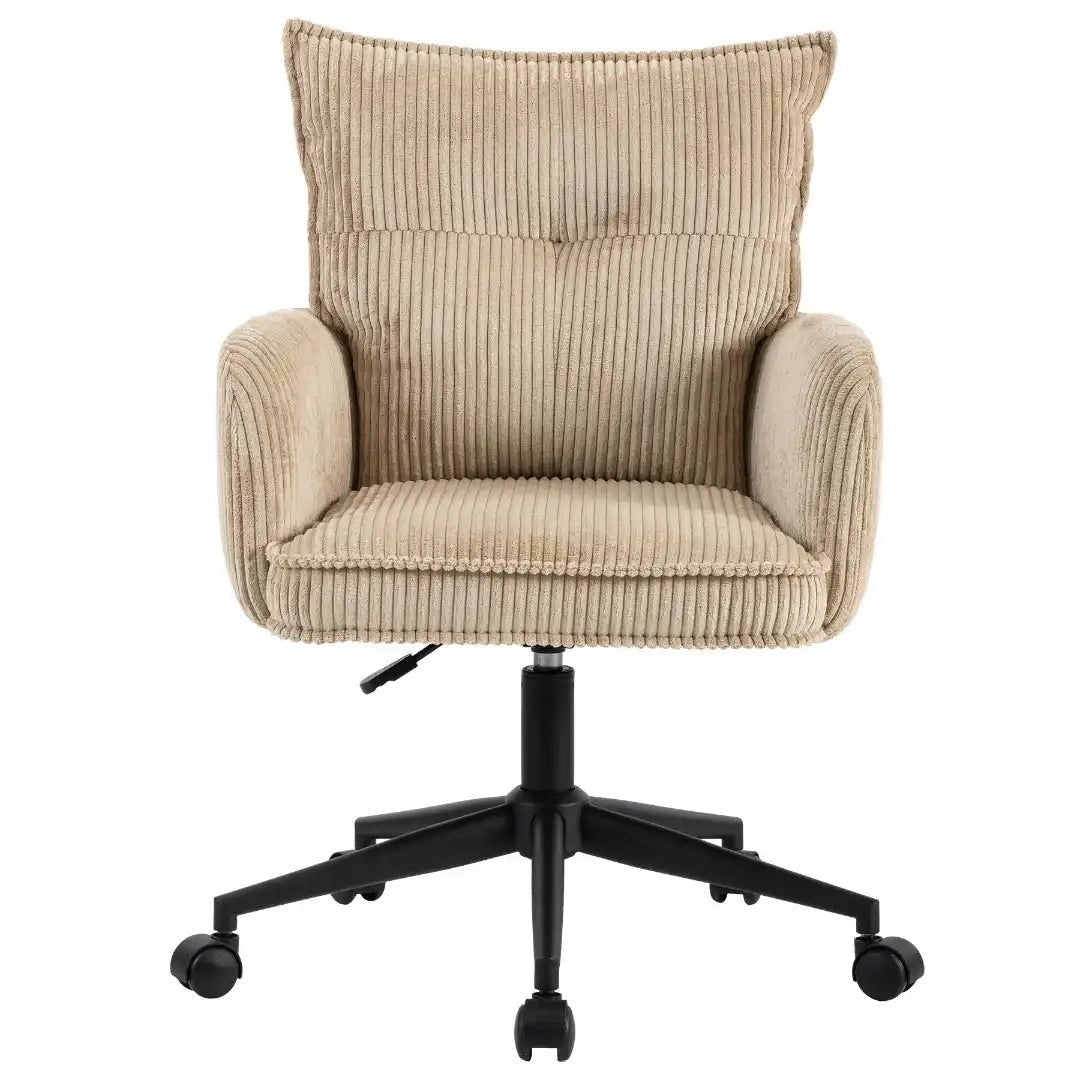 Harbour Office Chair Cream Corduroy - Price Crash Furniture