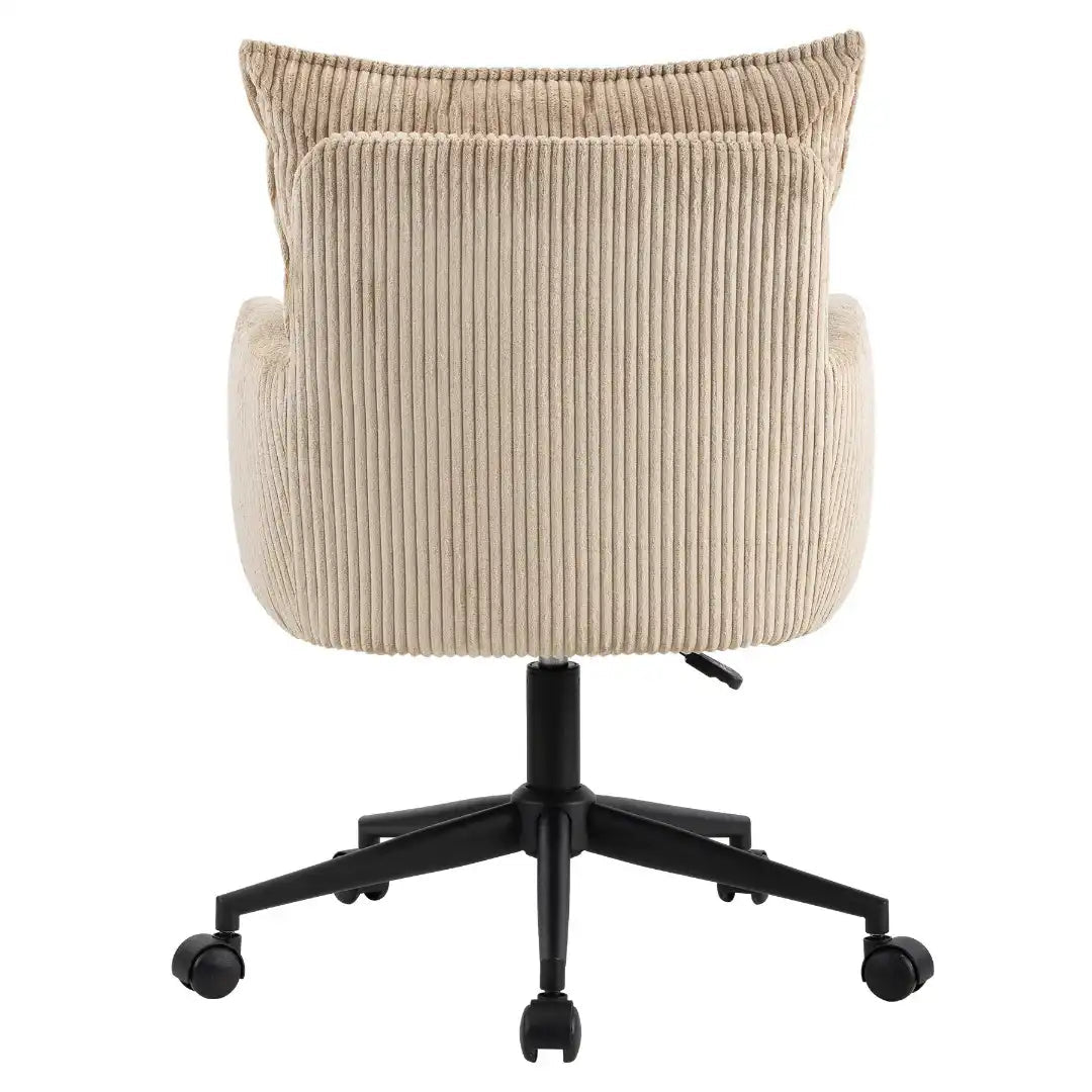 Harbour Office Chair Cream Corduroy - Price Crash Furniture