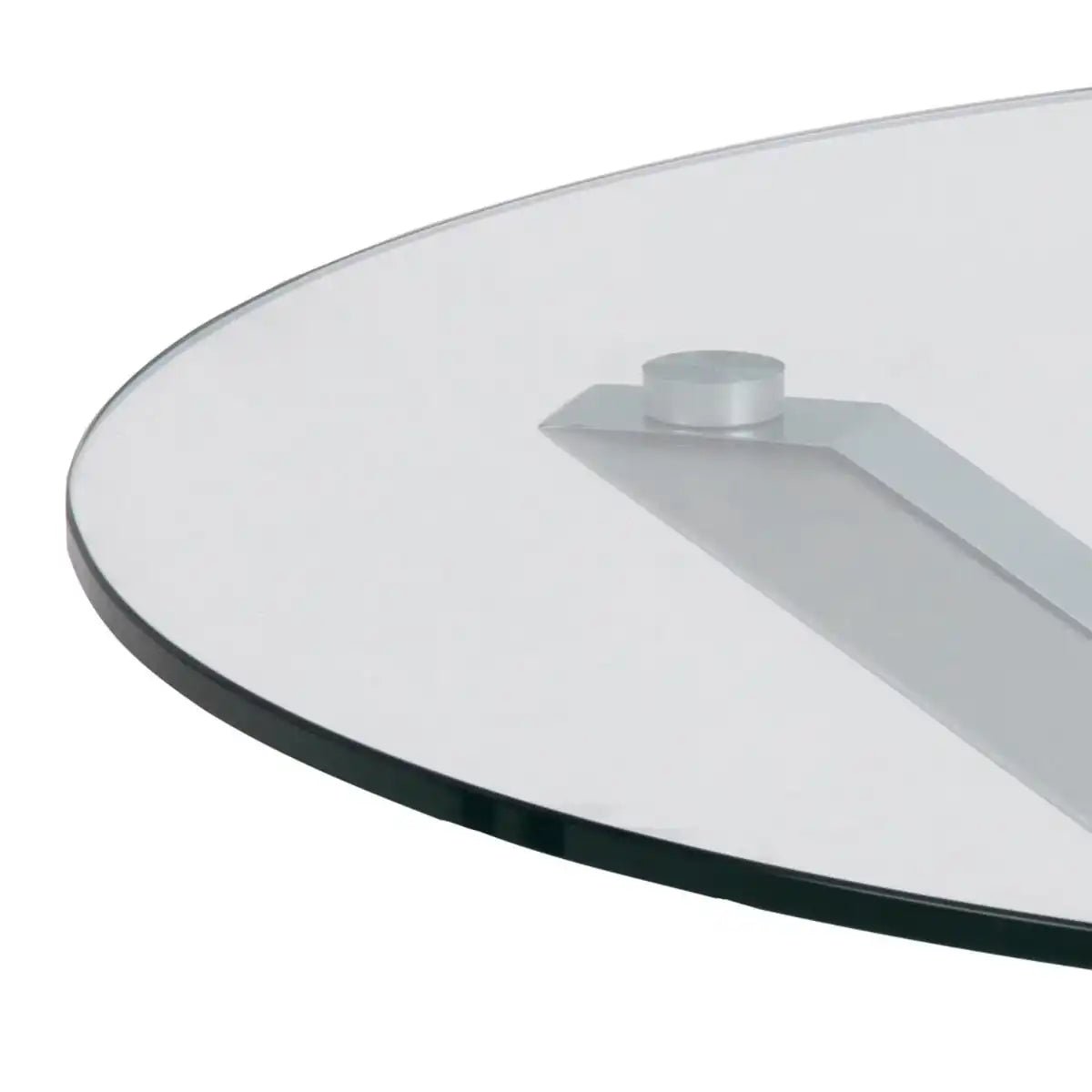 Heaven Round Coffee Table With Clear Glass Top - Price Crash Furniture