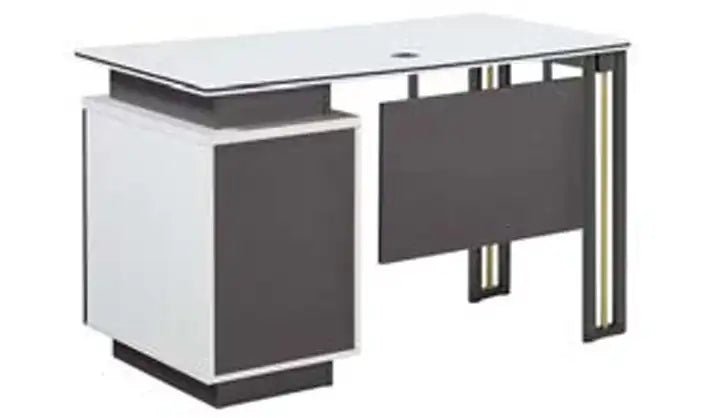 Highland Office / Computer Desk in Grey and White - Price Crash Furniture