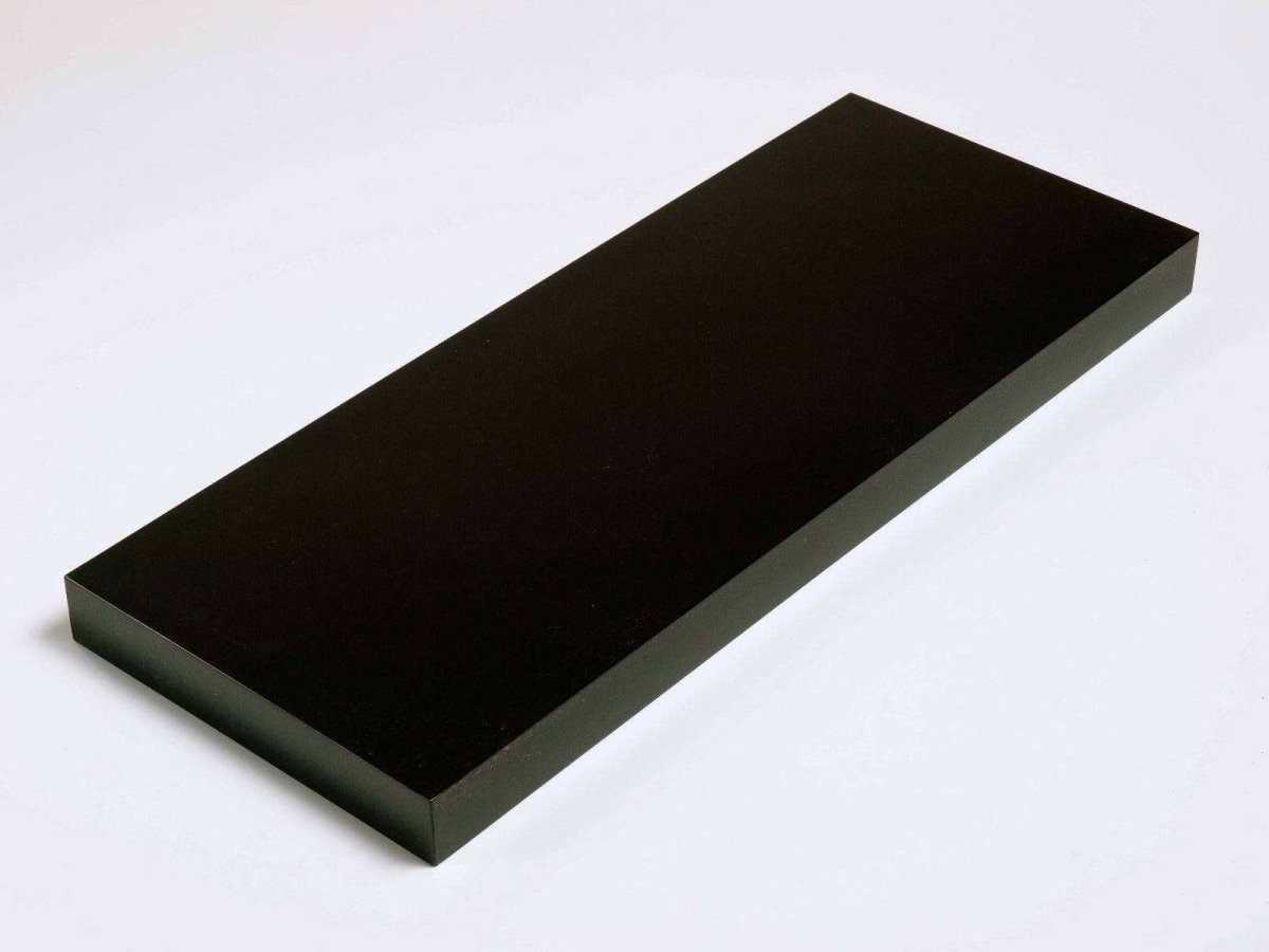 Hudson Gloss Black 90cm Floating Shelf Kit by Core - Price Crash Furniture