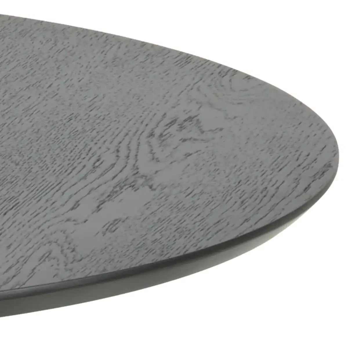 I_Duncan Round Coffee Table In Black 80x45cm - Price Crash Furniture