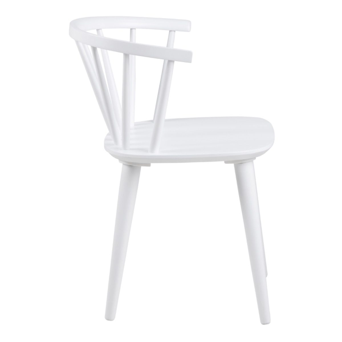 Ida White Wooden Dining Chair - Set Of 2 - Price Crash Furniture