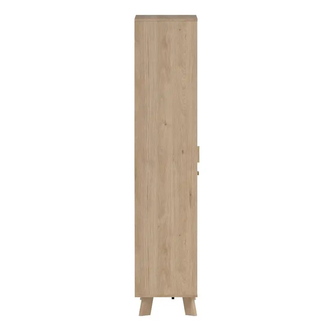 Ikast China Cabinet 2 Doors in Jackson Hickory and White - Price Crash Furniture