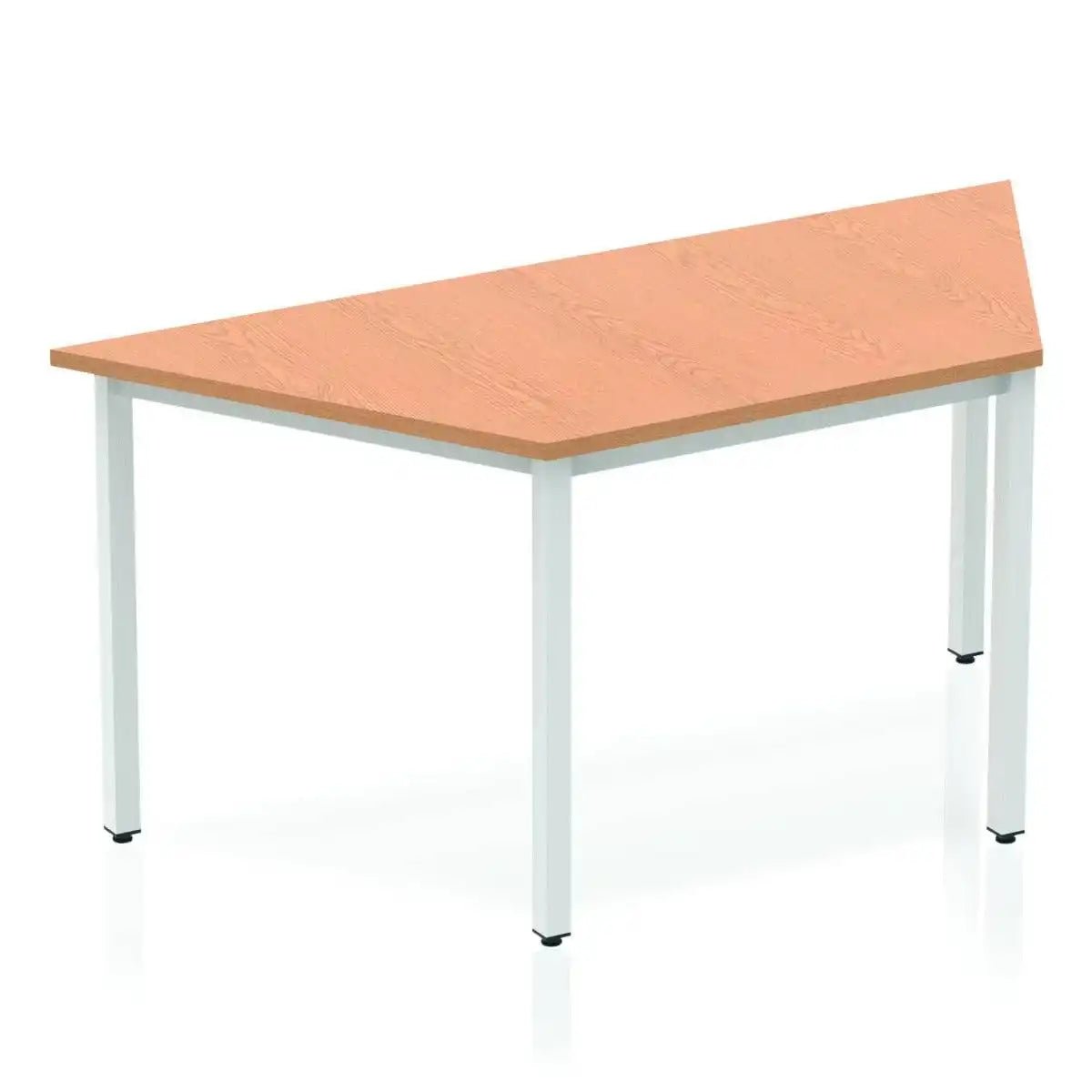 Impulse 1600mm Trapezium Oak Top Box Frame Leg
