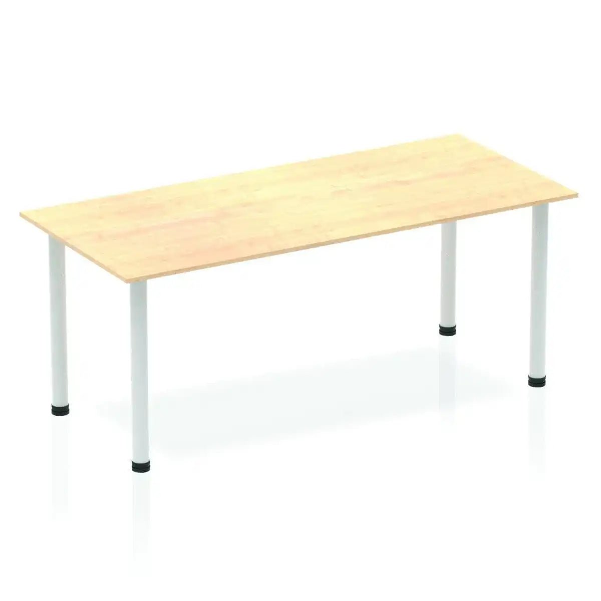 Impulse Straight Table Maple Top Post Leg